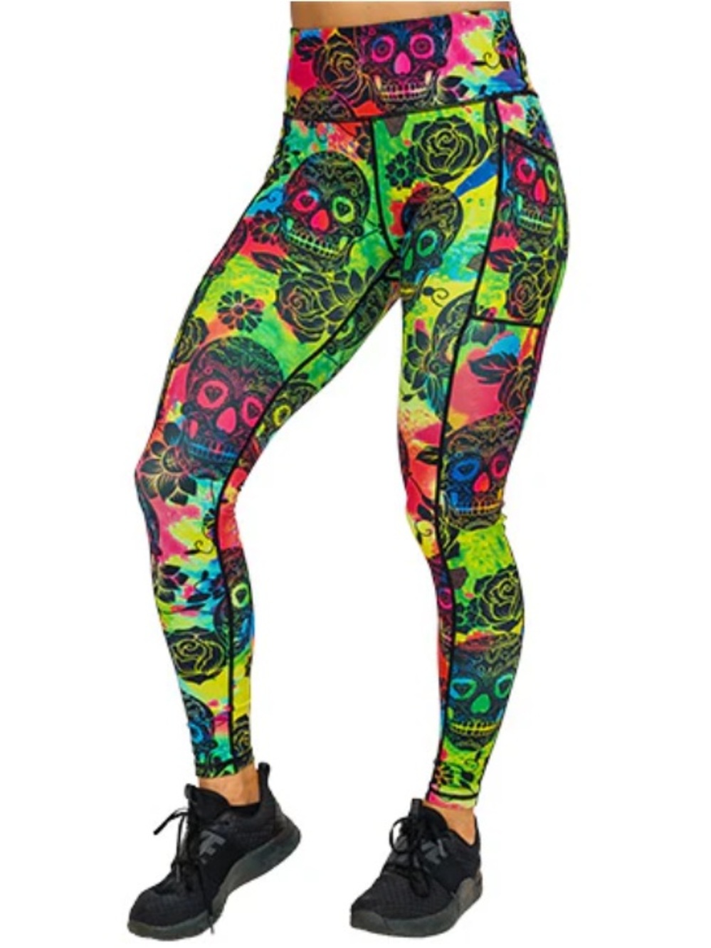 Constantly Varied Gear TIE DYE SKULL LEGGINGS Medium - Picture 2 of 16